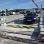 City light speedbump, Hertz Rent-a-Car in Marseille airport, France