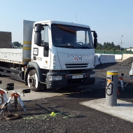 Crash-test of M50 High-security fixed/removable bollard