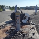Successful crash-test of M50 high security automatic bollards, Munster, Germany