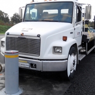 Successful crash-test of M30 High security bollard, Munster, Germany