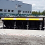 Ultra shallow Road blocker (7,5t@48kph) crash-test
